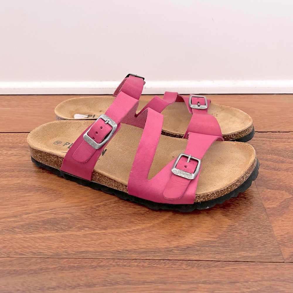 Plakton SEVILLE MID WAXY 2 Cork Walking Sandals in Pink, Eu 38, Size 7.5